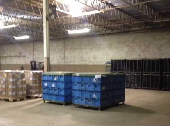 First shipment received and stored at our new Hill Ave. location.